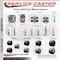 Service Caster 3'' Gray Heavy Duty Floor Safe Twin Wheel Caster 5/16'' Threaded Stem , 4PK SCC-TS02S75-TPR-GRY-5161810-4 - alternate 3